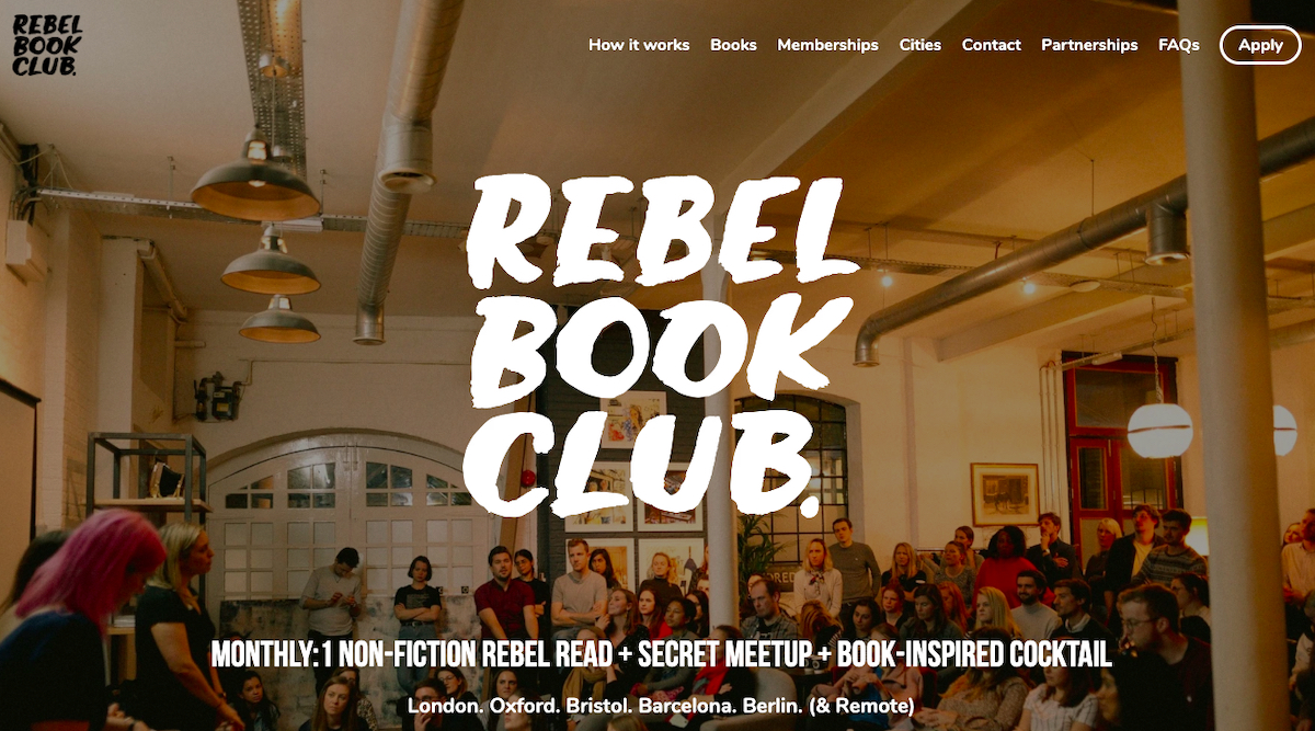 Rebel Book Club 讀書會現場