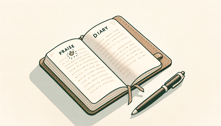 創作者如何透過每日一篇的「稱讚日記」，發現自己的小成就與無窮寫作靈感
